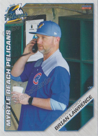 2019 Myrtle Beach Pelicans Brian Lawrence