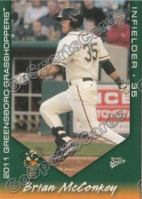 2011 Greensboro Grasshoppers Brian McConkey