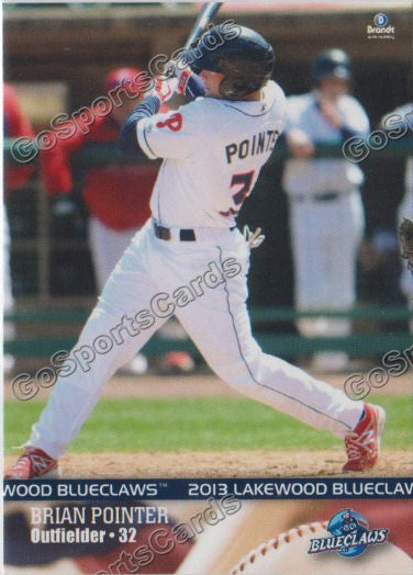2013 Lakewood BlueClaws Brian Pointer