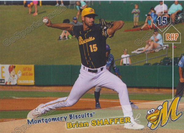 2019 Montgomery Biscuits Brian Shaffer