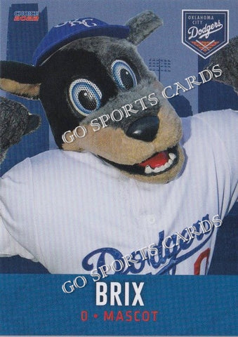 2022 Oklahoma City Dodgers Brix Mascot