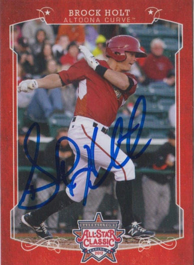 Brock Holt 2012 Eastern League All Star Autograph Go Sports Cards
