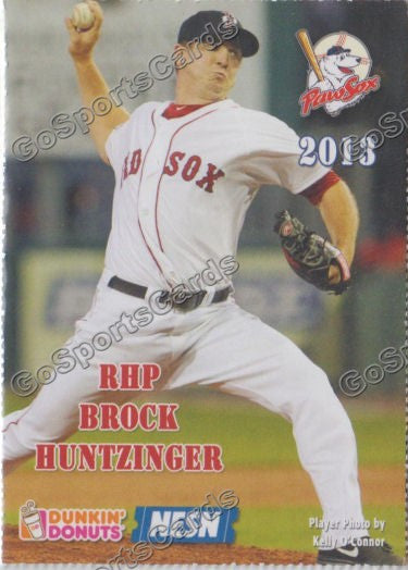 2013 Pawtucket Red Sox SGA Dunkin Donuts Bryce Brentz