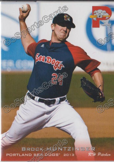 2013 Portland Sea Dogs Brock Huntzinger
