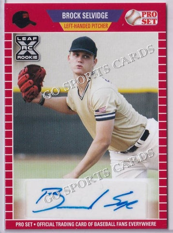 2021 Leaf Pro Set PS-BS1 Brock Selvidge XRC Autograph Red