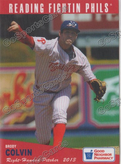 2013 Reading Fightins Phils Updated SGA 2nd Brody Colvin
