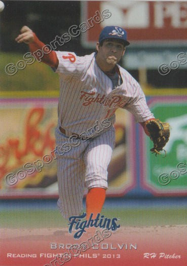 2013 Reading Fightin Phils Phillies Brody Colvin