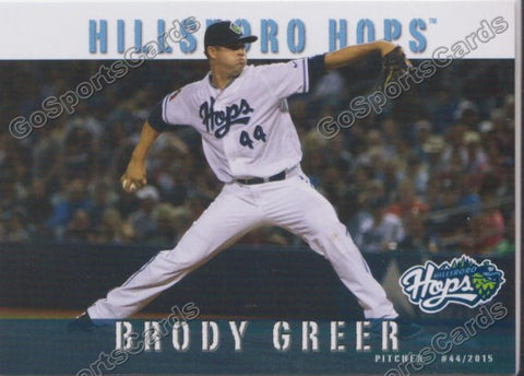 2015 Hillsboro Hops Brody Greer