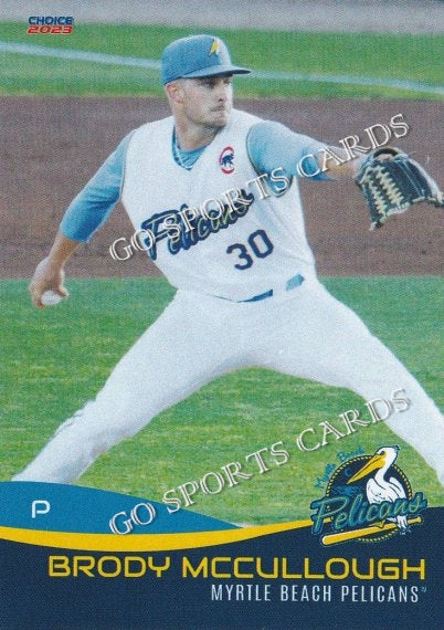 2023 Myrtle Beach Pelicans Brody McCullough