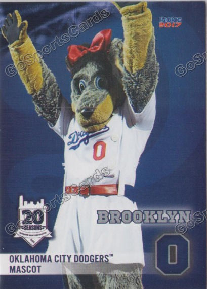 2017 Oklahoma City Dodgers Brooklyn Mascot