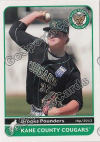 2012 Kane County Cougars Brooks Pounders