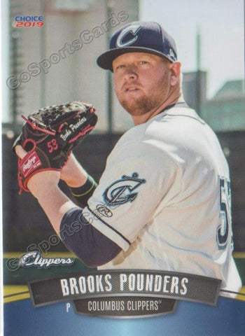 2019 Columbus Clippers Brooks Pounders
