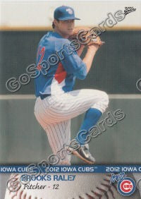 2012 Iowa Cubs Brooks Raley