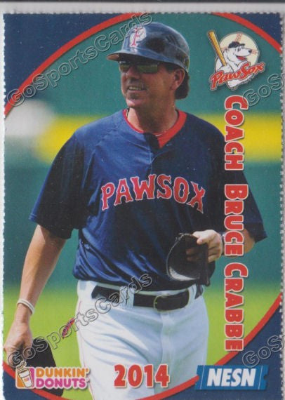 2014 Pawtucket Red Sox SGA Dunkin Donuts Bruce Crabbe