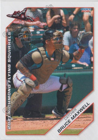 2021 Richmond Flying Squirrels Bruce Maxwell