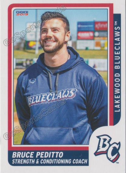 2019 Lakewood BlueClaws Bruce Peditto