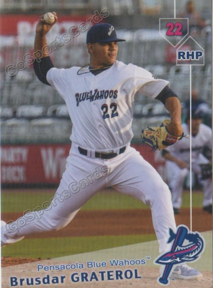 2019 Pensacola Blue Wahoos Brusdar Graterol