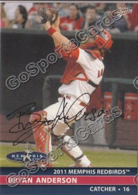 2011 Memphis Redbirds Bryan Anderson