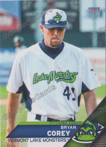 2017 Vermont Lake Monsters Bryan Corey