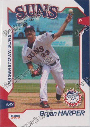2013 Hagerstown Suns Bryan Harper