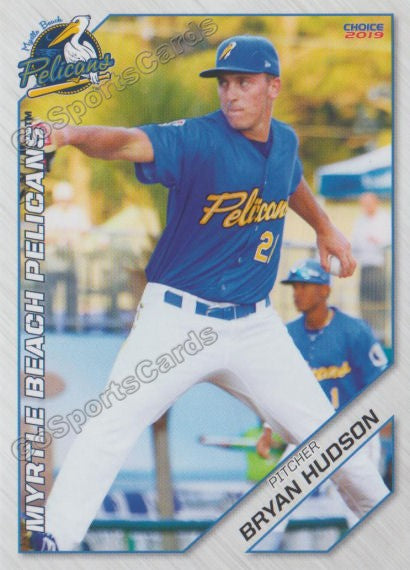 2019 Myrtle Beach Pelicans Bryan Hudson