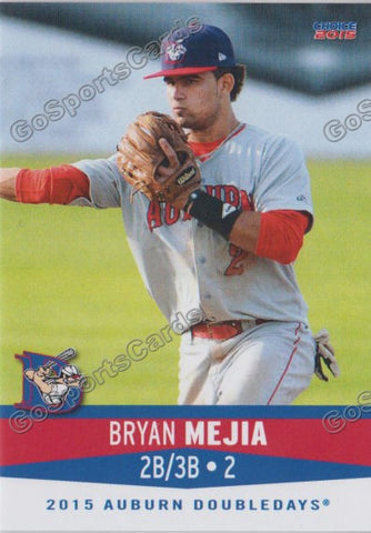 2015 Auburn Doubledays Bryan Mejia