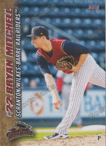 2015 Scranton Wilkes Barre RailRiders Bryan Mitchell