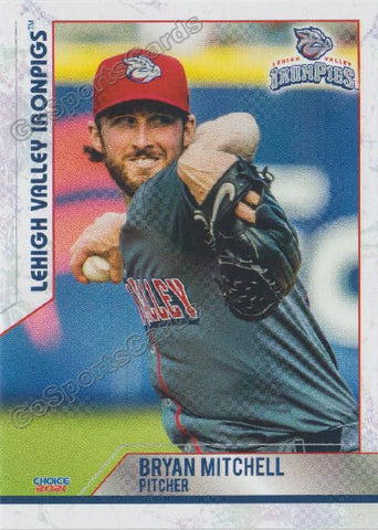 2021 Lehigh Valley Ironpigs Bryan Mitchell