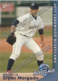2011 Lakewood BlueClaws Bryan Morgado