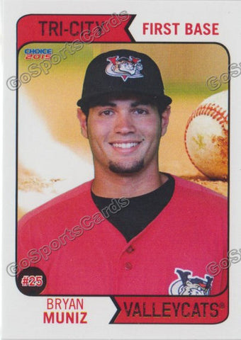 2015 Tri City ValleyCats Bryan Muniz
