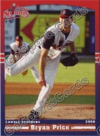 2008 Lowell Spinners Bryan Price