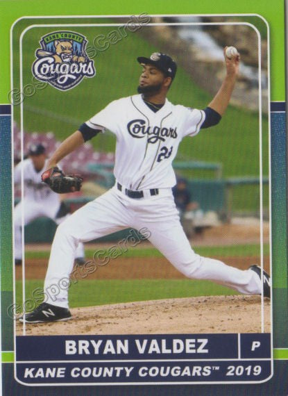 2019 Kane County Cougars Bryan Valdez