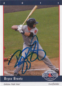 Bryce Brentz 2011 Salem Red Sox (Autograph)