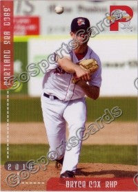 2010 Portland Sea Dogs Bryce Cox