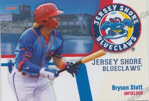 2021 Jersey Shore Blueclaws Bryson Stott – Go Sports Cards