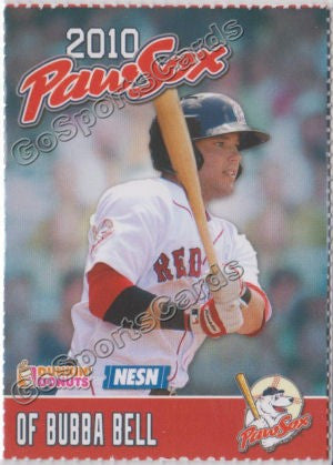 2010 Pawtucket Red Sox Dunkin Donuts Bubba Bell
