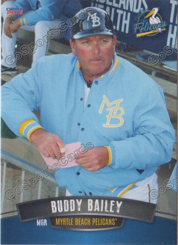 2016 Myrtle Beach Pelicans Buddy Bailey