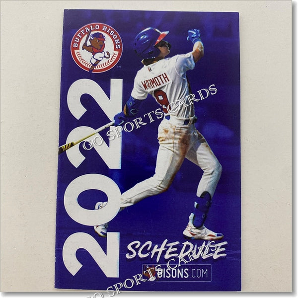 2022 Buffalo Bisons Pocket Schedule (Logan Warmoth)