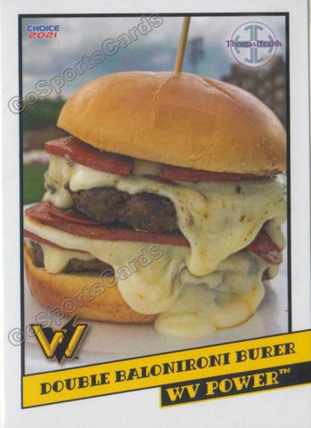 2021 West Virginia Power Double Balonironi Burger