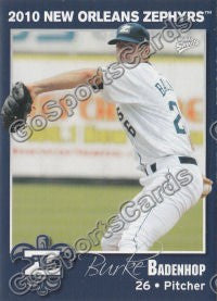 2010 New Orleans Zephyrs Burke Badenhop