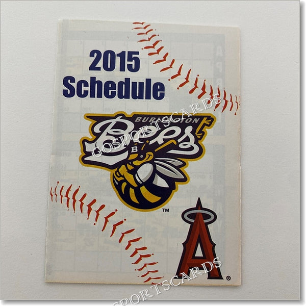 2015 Burlington Bees Pocket Schedule