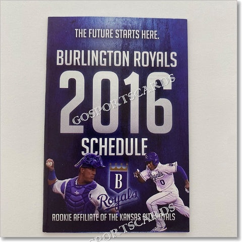 2016 Burlington Royals Pocket Schedule