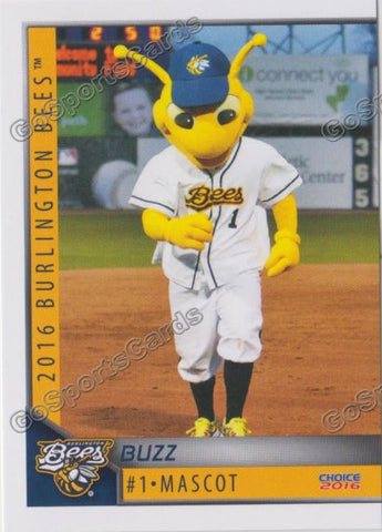 2016 Burlington Bees Buzz Mascot