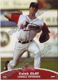 2007 Lowell Spinners Caleb Clay