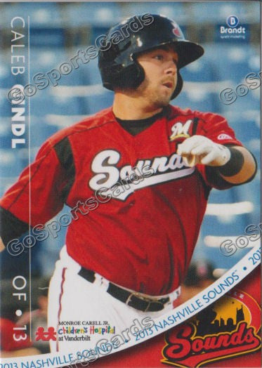 2013 Nashville Sounds Caleb Gindl