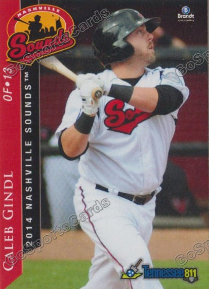 2014 Nashville Sounds Caleb Gindl