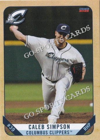 2023 Columbus Clippers Caleb Simpson