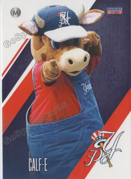 2018 Pulaski Yankees Calf E Mascot