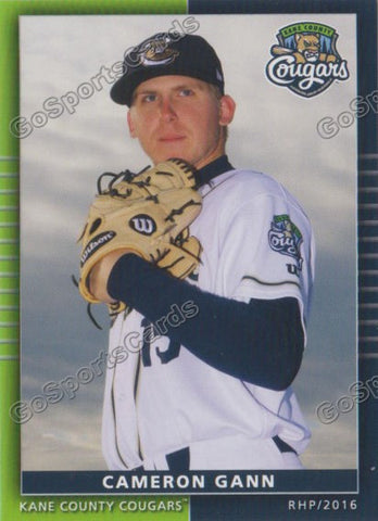 2016 Kane County Cougars Cameron Gann