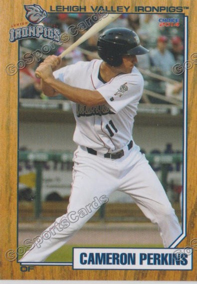 2014 Lehigh Valley IronPigs 2nd Cameron Cam Perkins